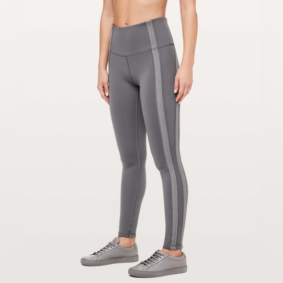 Lululemon Power Lines Pant Leggings Titanium / Dark Chrome - Picture 2 of 10